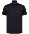 H465 Henbury Recycled Polyester Piqué Polo Shirt Black colour image